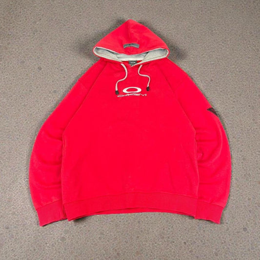 Rare Oakley Software Vintage Y2K Surfwear gorpcore logo boxy hoodie