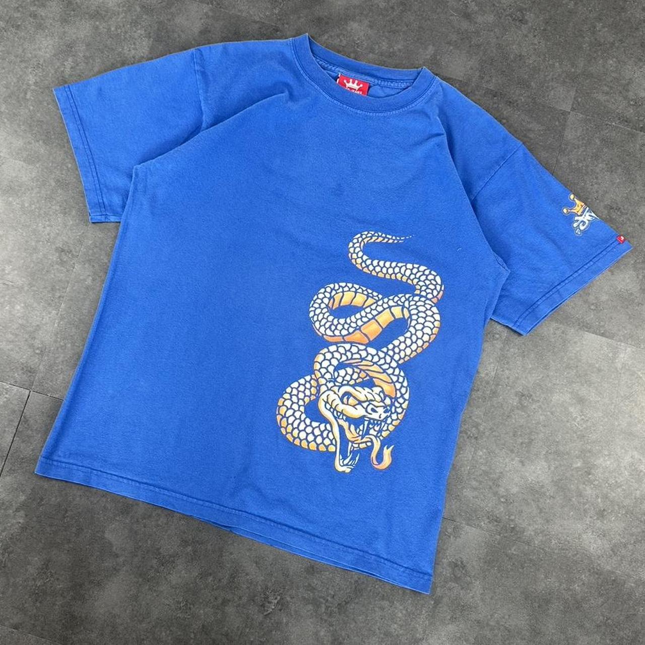JNCO T 2000s Rare Vintage Print Snake Coil Logo design graphic T shirt