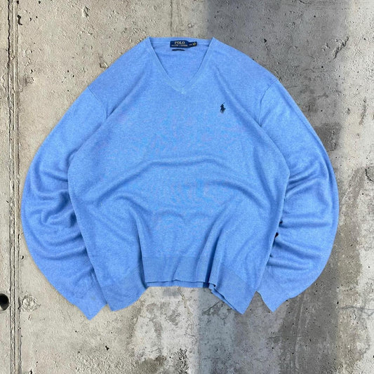 Polo Ralph Lauren 90s v neck knit jumper