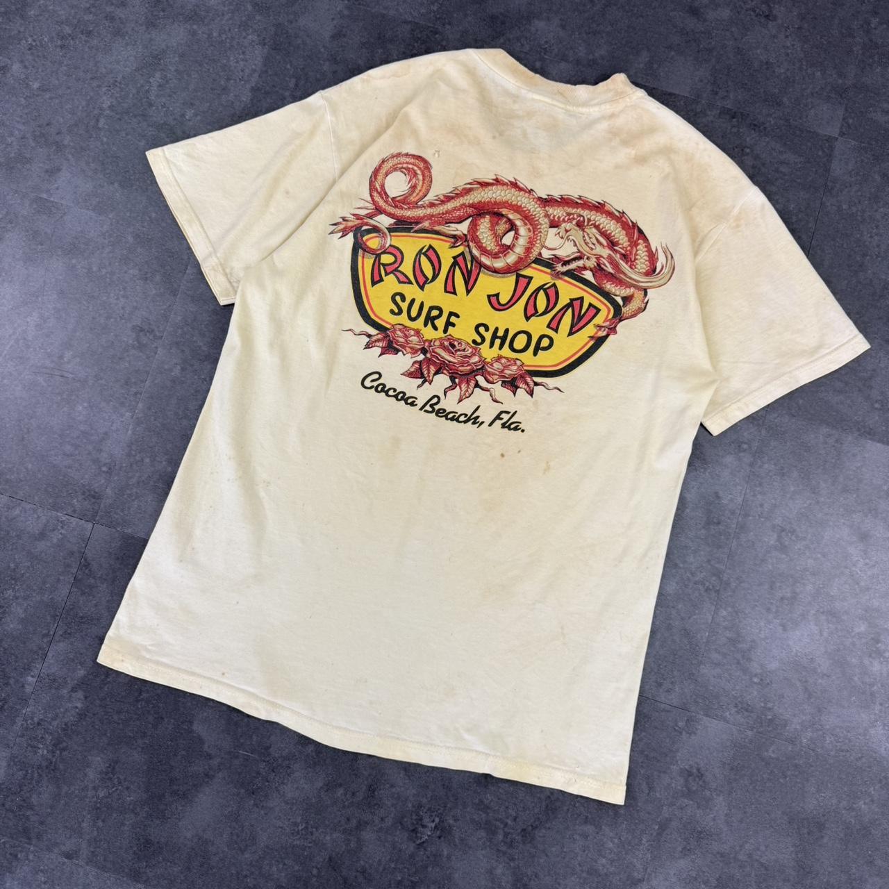 Ron John 2000s distressed print graphic logo streetwear T shirt