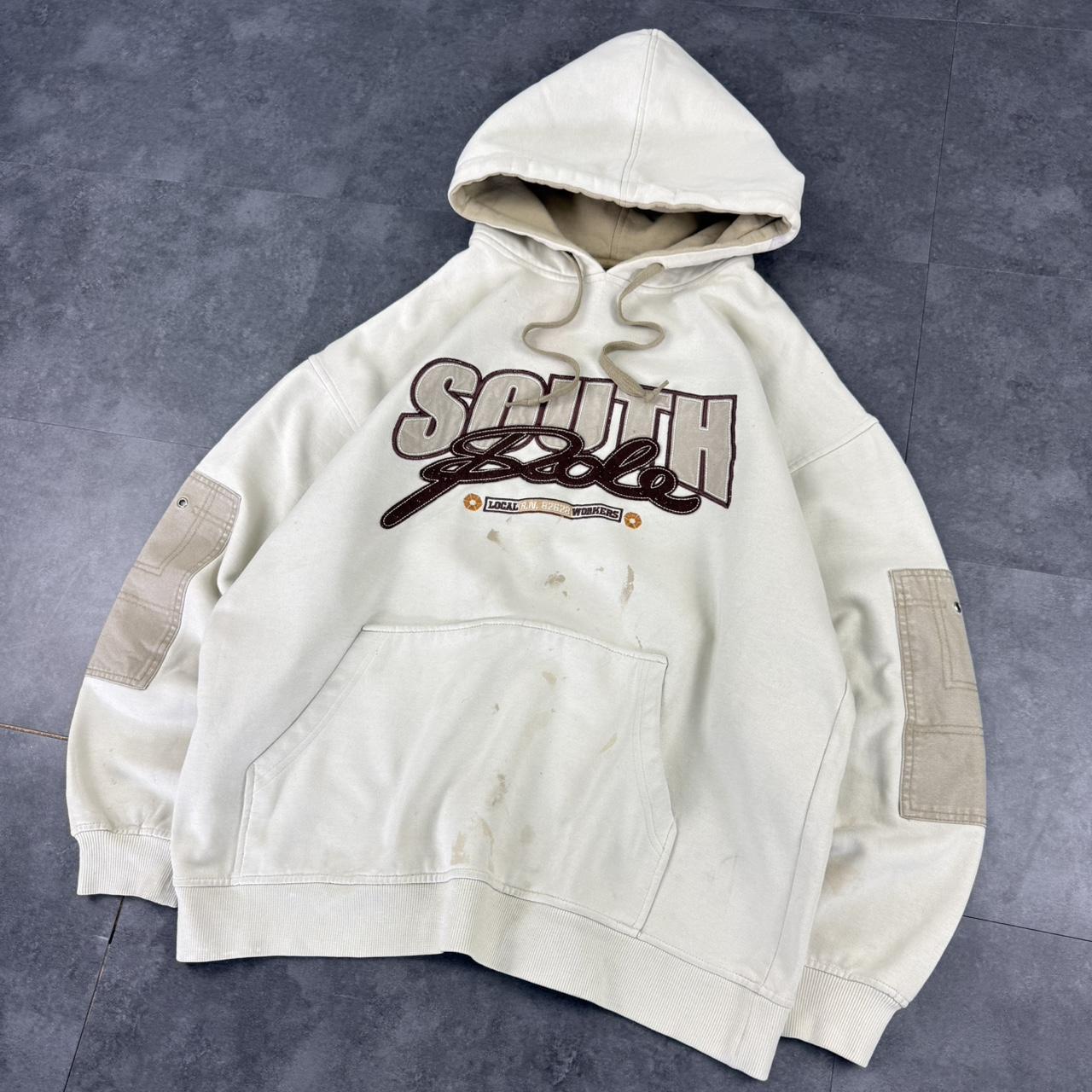 Rare Southpole distressed Vintage Y2K skater workwear spellout hoodie