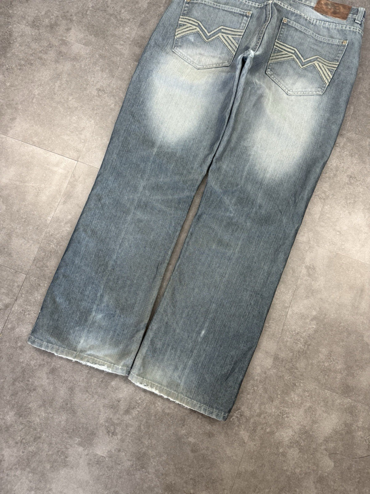 Old Skool 2000s Hip Hop Grunge Baggy Jeans 90s Y2K Vintage Skate Jeans 36W