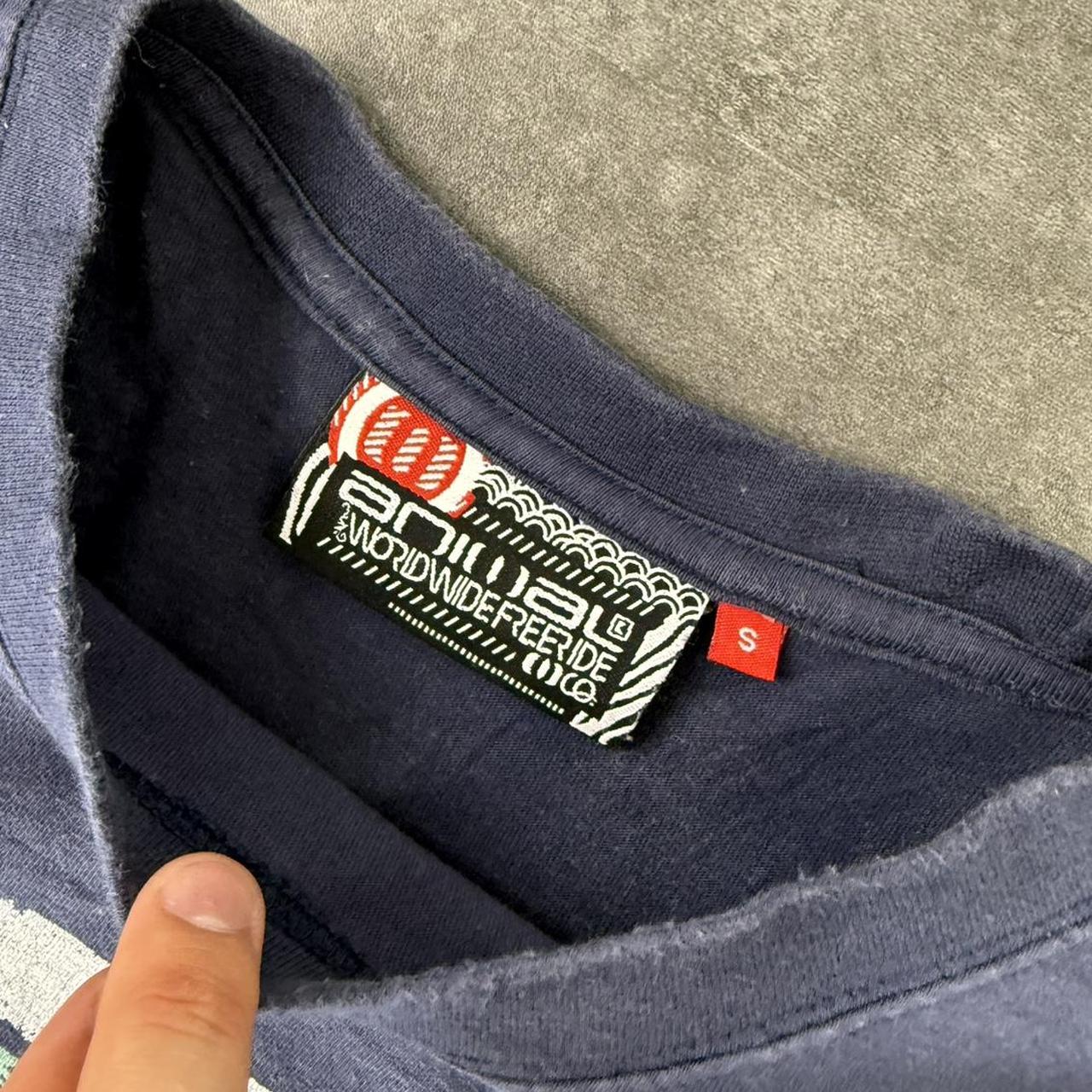 Animal 2000s Print graphic logo surf T shirt