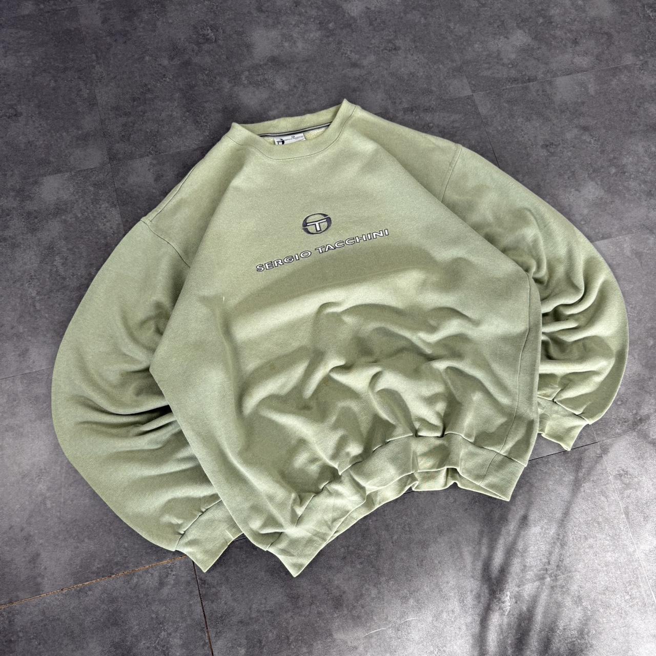 Sergio Tacchini 2000s vintage sportwear big Logo classic embroidered sweatshirt