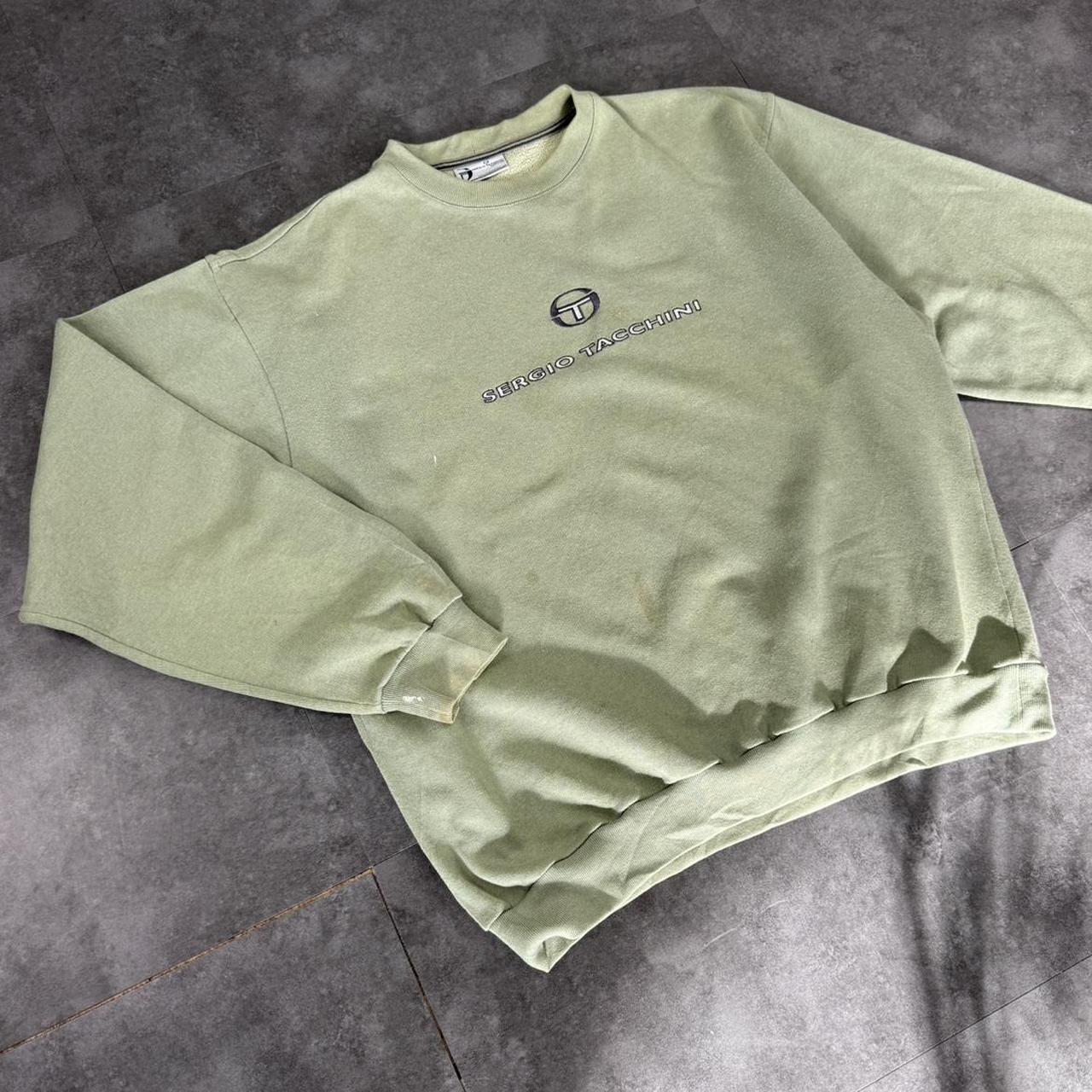 Sergio Tacchini 2000s vintage sportwear big Logo classic embroidered sweatshirt