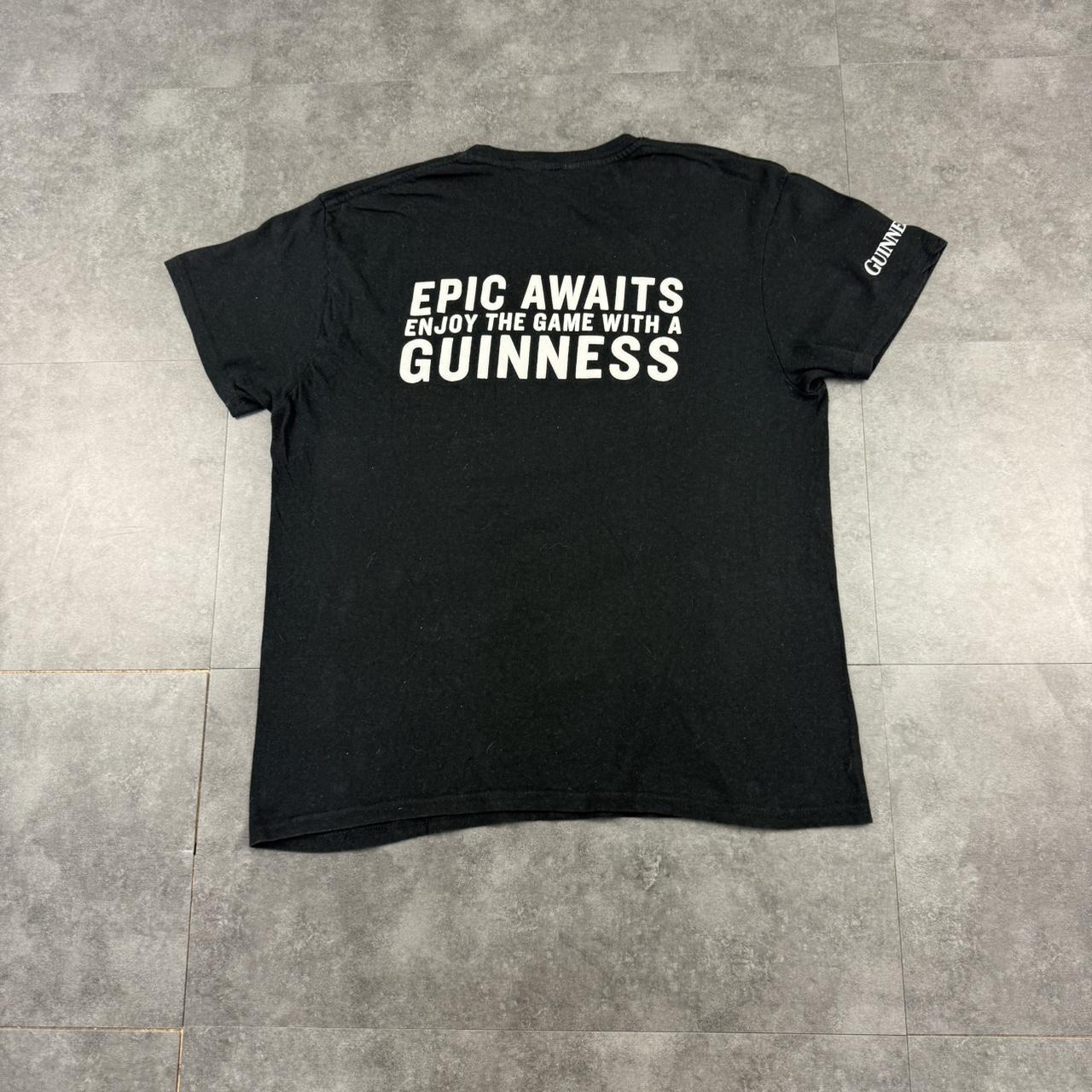 Guinness 2000s beer sportswear spellout T shirt