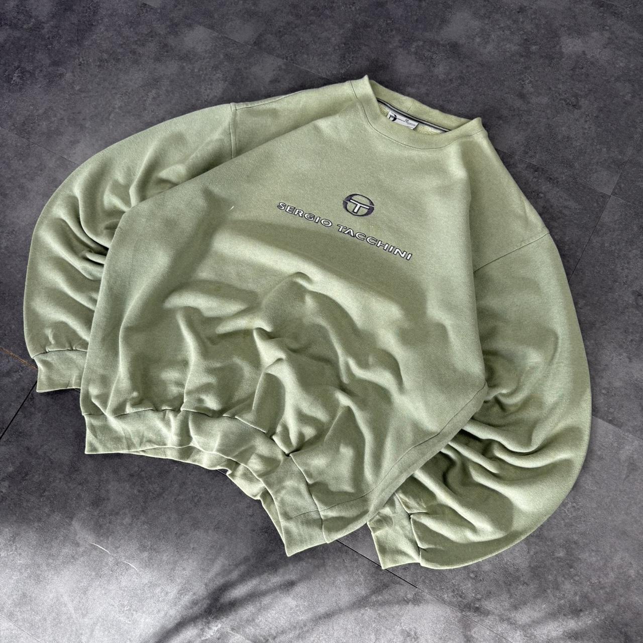 Sergio Tacchini 2000s vintage sportwear big Logo classic embroidered sweatshirt