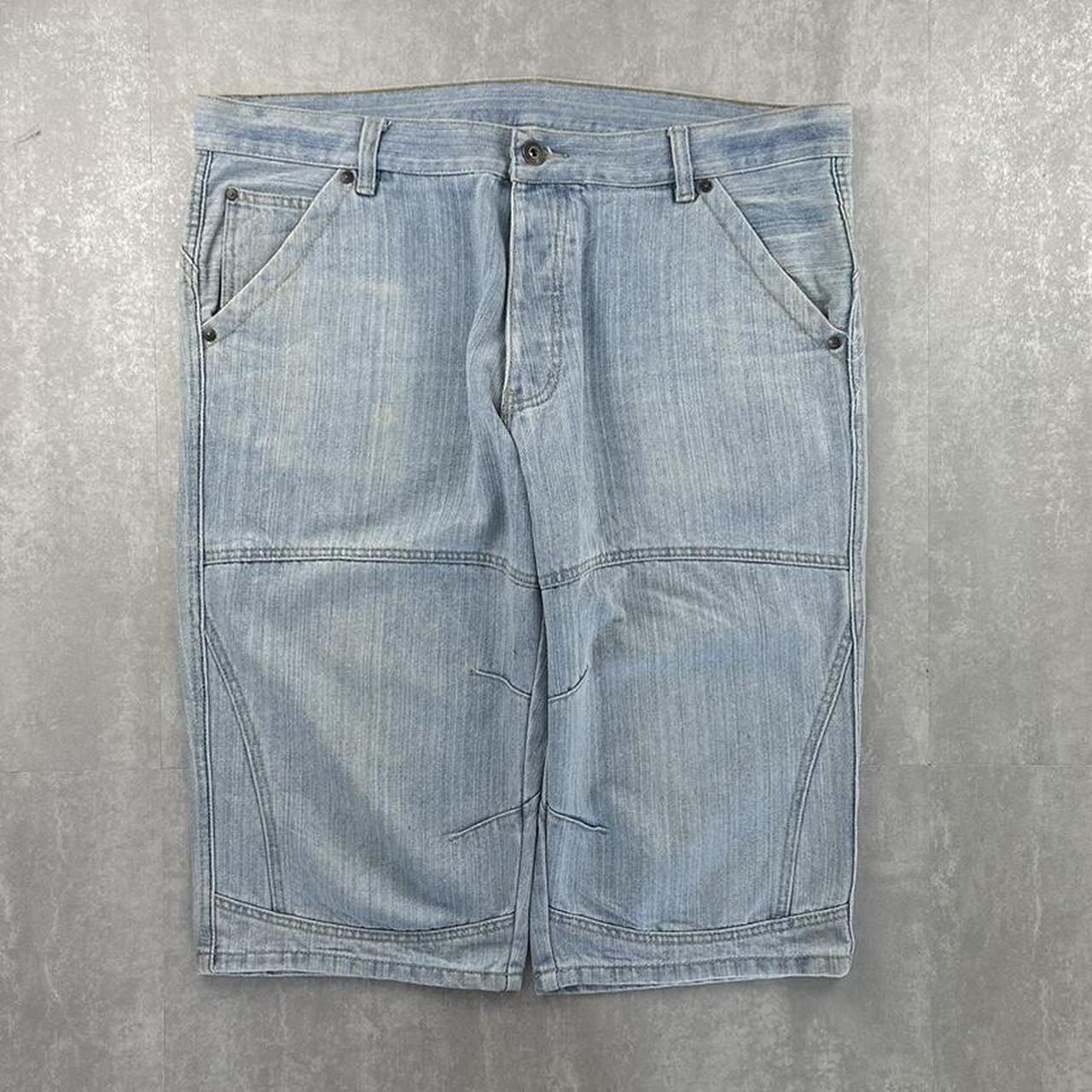 Infinity 2000s spellout carpenter style jorts