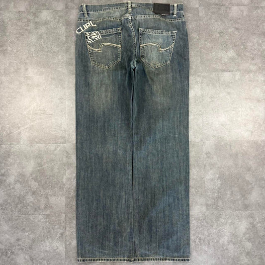 Rip Curl 2000s Vintage Baggy Surfwear HipHop Y2k Jeans