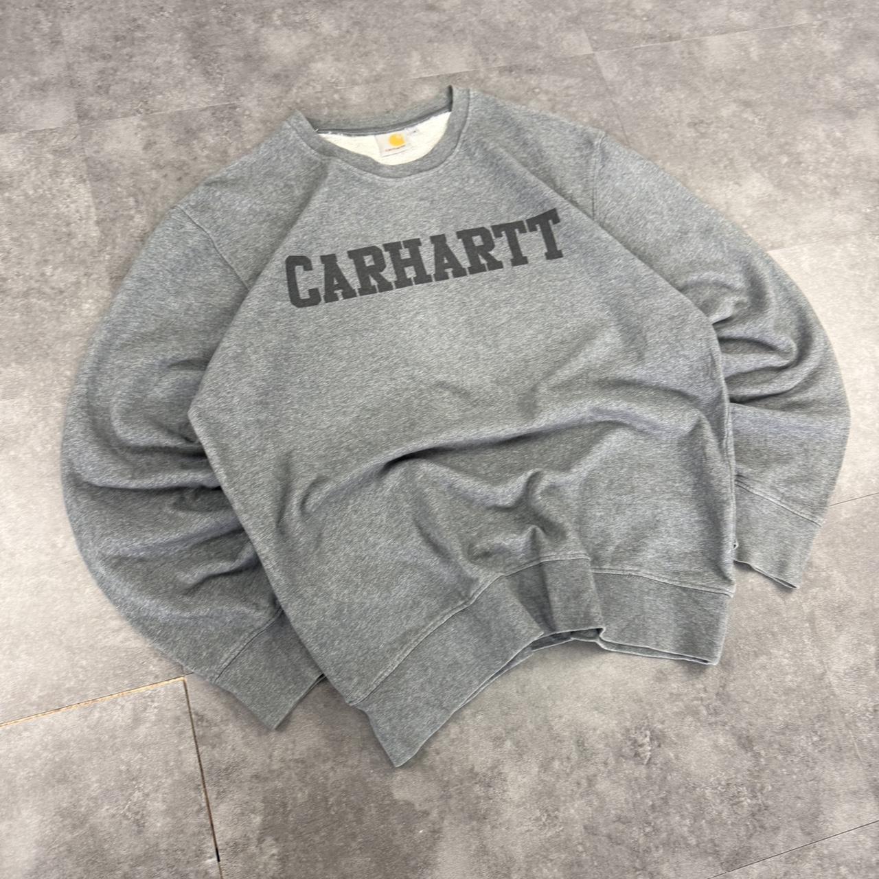 carhartt 2000s Walf knit spellout workwear sweatshirt