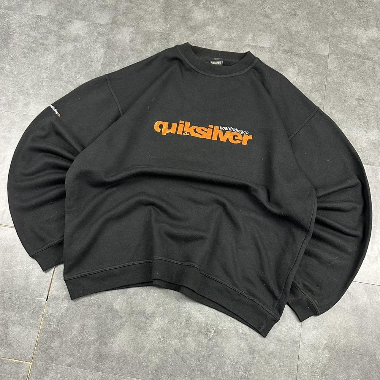 Quiksilver Vintage 2000s Surfwear company grunge y2k spellout sweatshirt