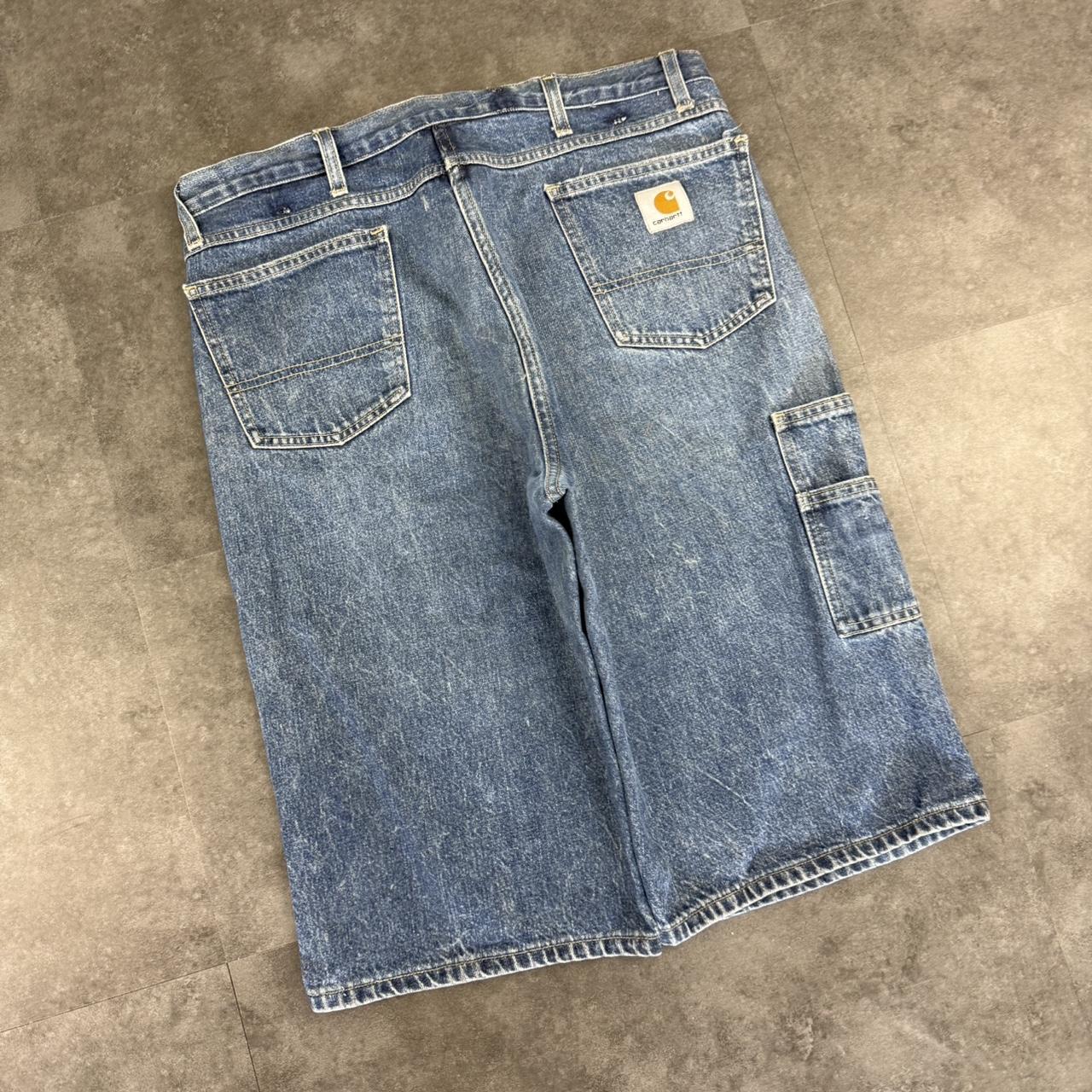 Carhartt 2000s dungaree workwear comfort fit cargo shorts