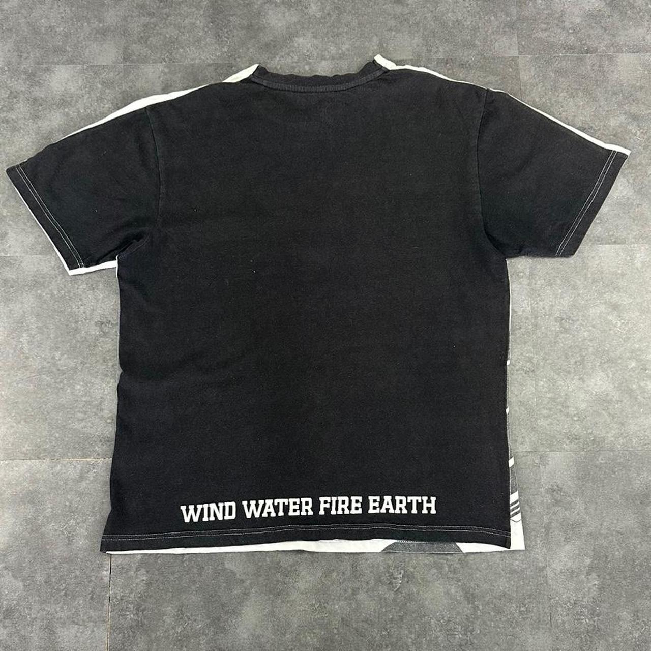 Element 2000s Arty Dual Colour print graphic logo T shirt