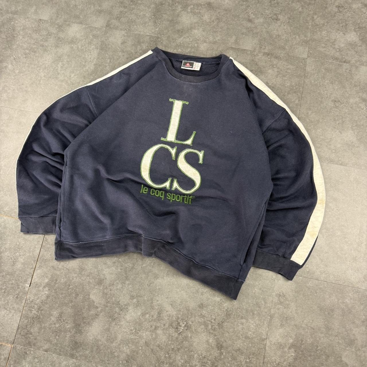 Le Coq Sportif 2000s vintage sportwear big Logo classic embroidered sweatshirt