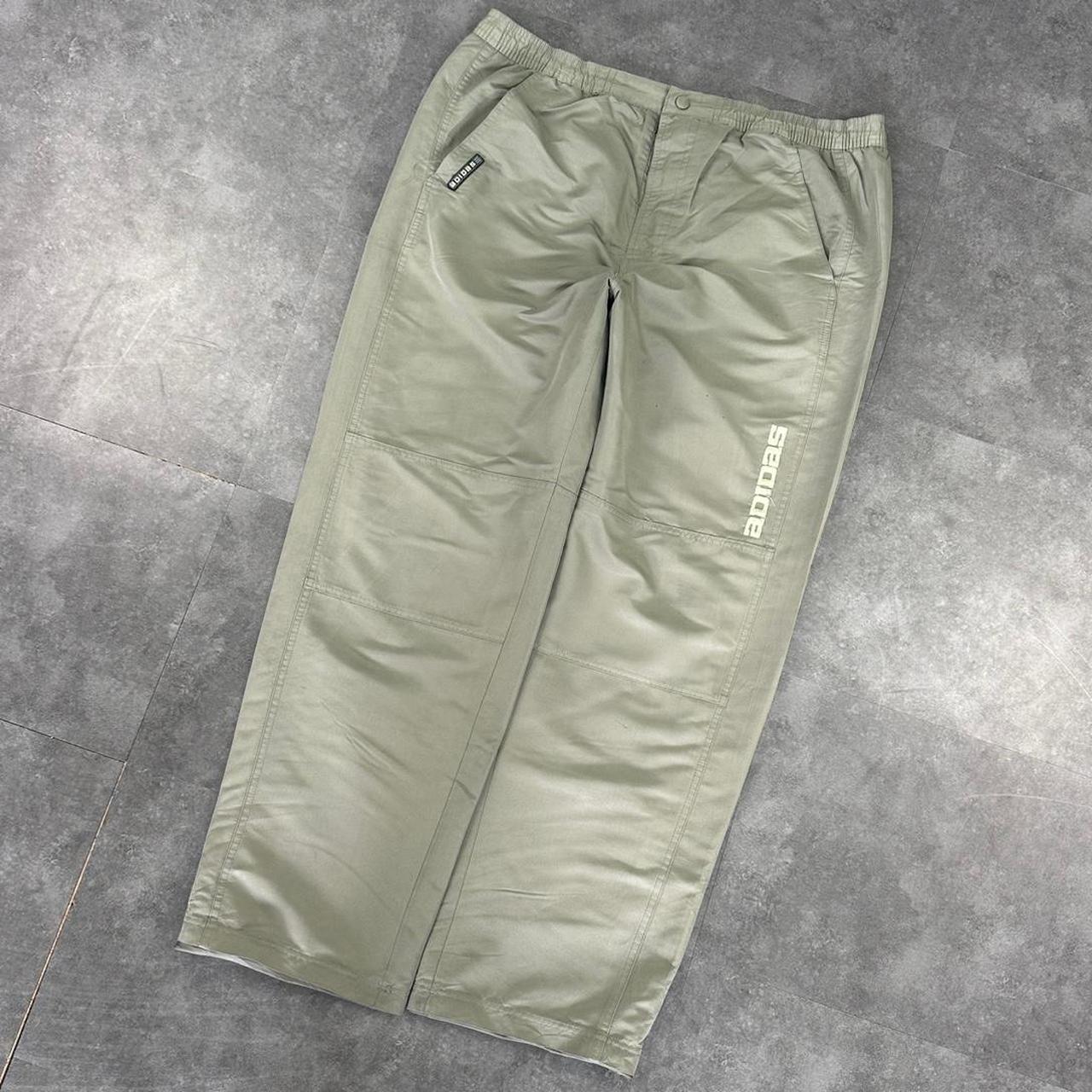 Adidas 2000s baggy vintage sportswear adjustable track pants