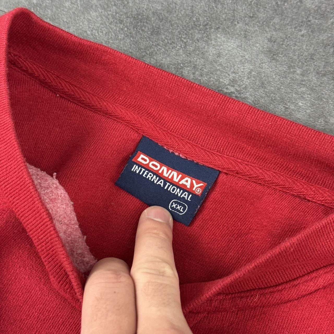 Donnay 2000’s Italian sportswear embroidered sweatshirt red