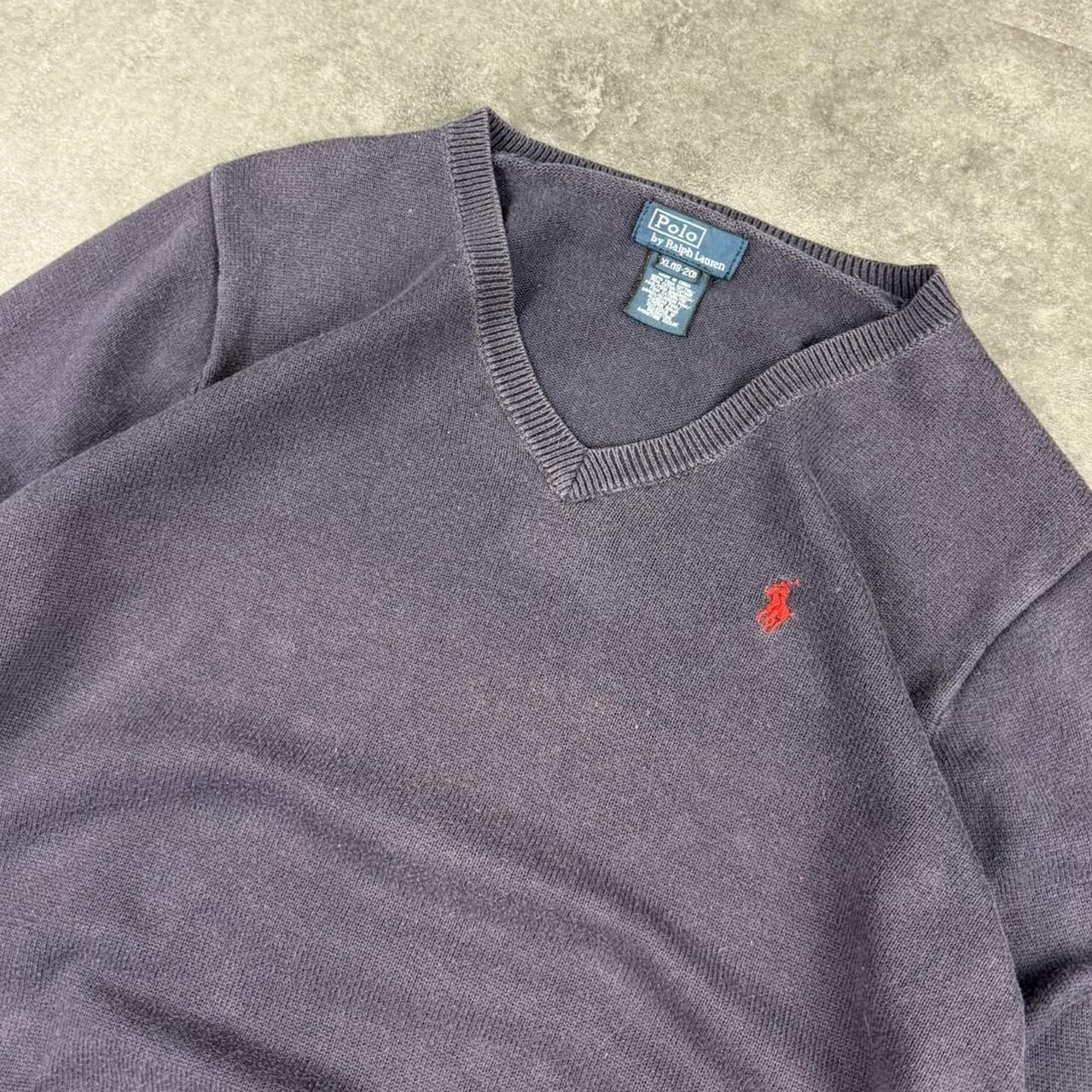 Polo Ralph Lauren 90s chunky knit v neck jumper
