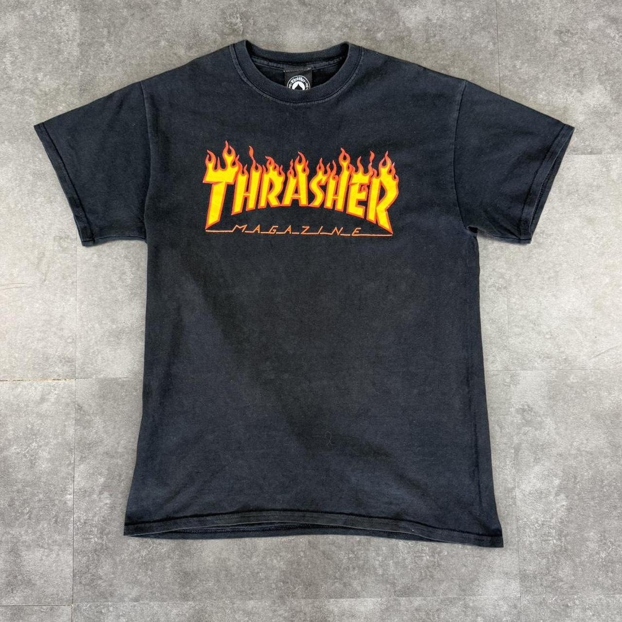 Thrasher 2000s graphic print logo spellout T shirt