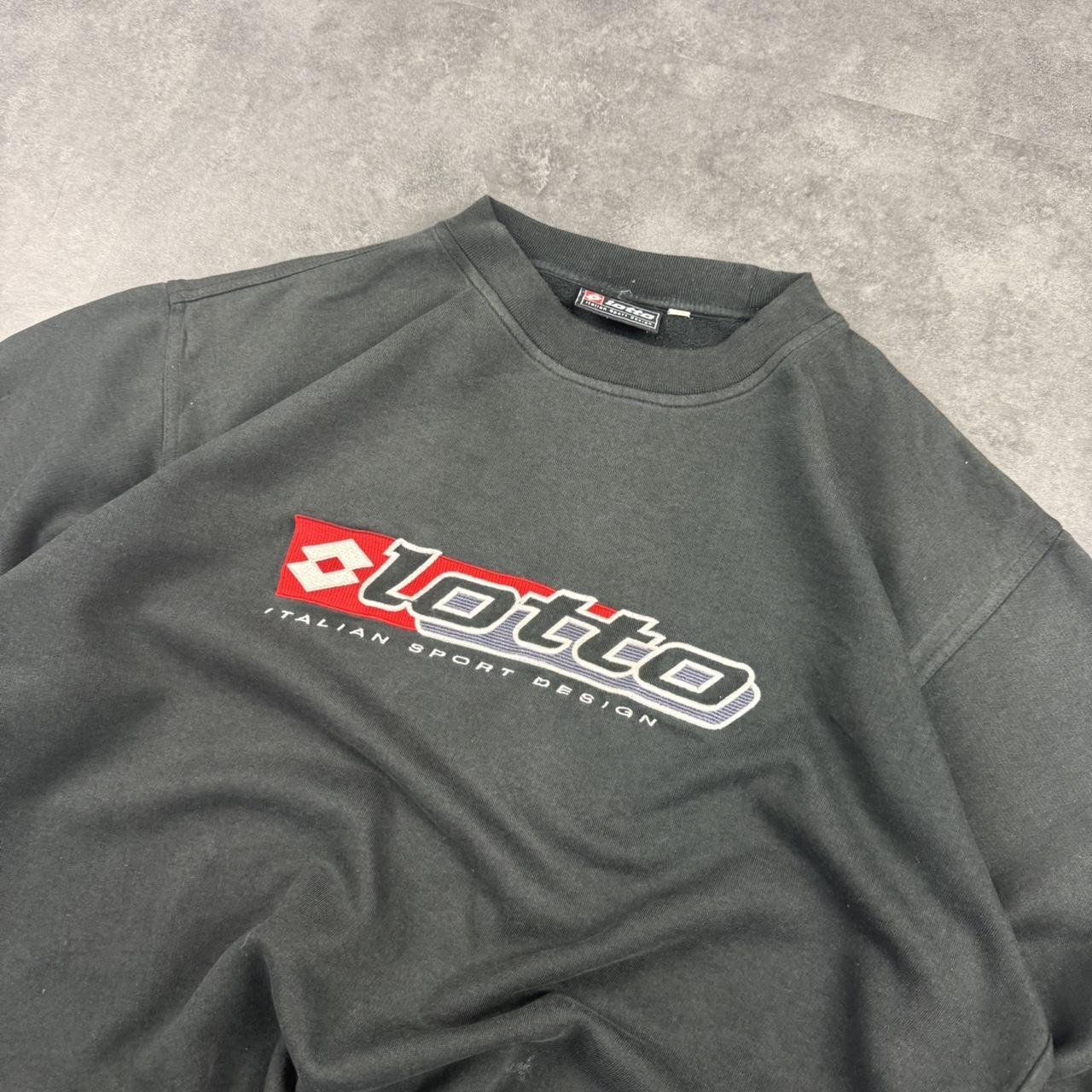 Vintage Lotto 90s Italian sportwear big Logo classic embroidered sweatshirt