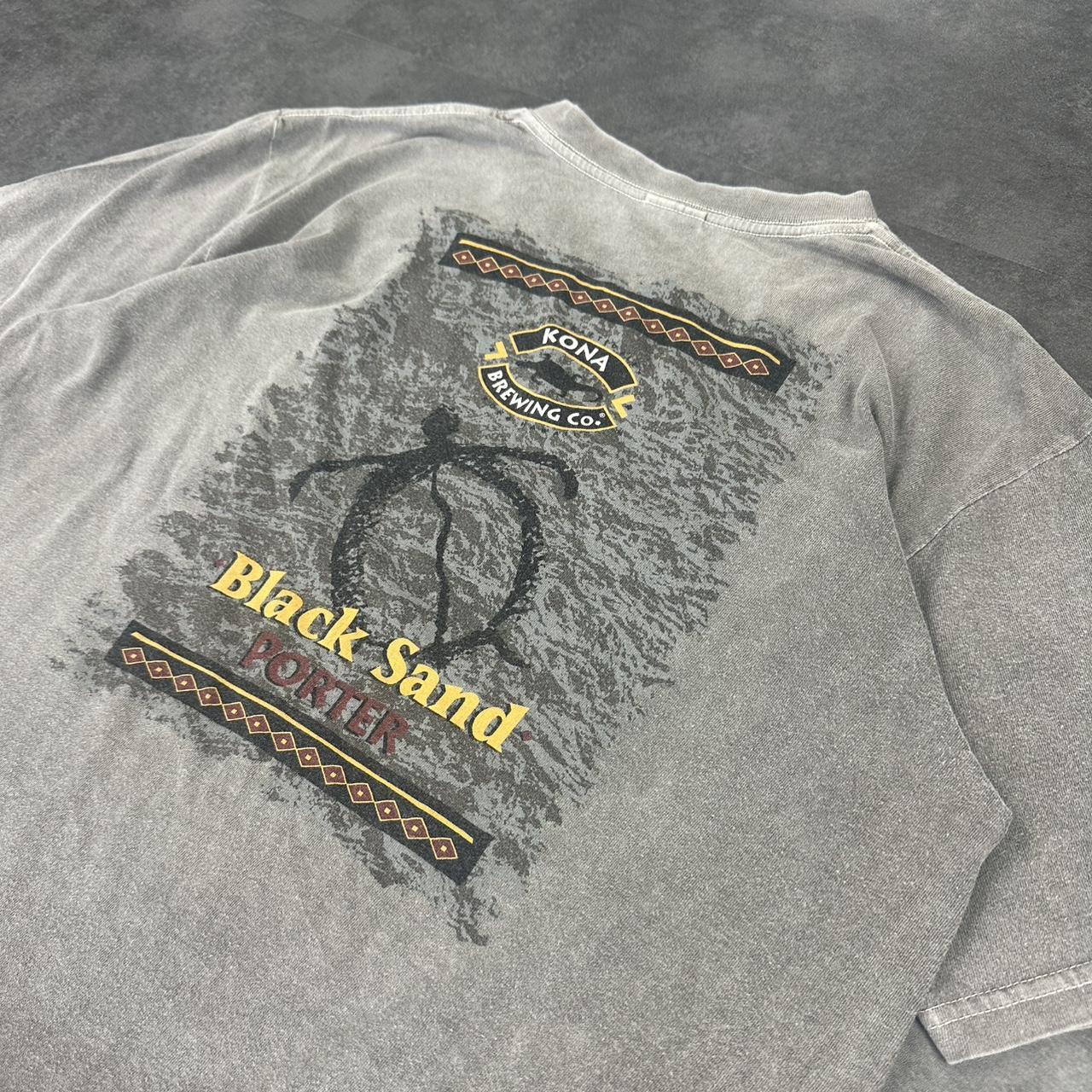 Kona Brewing Co 2000s Surf Print graphic logo lizard T shirt
