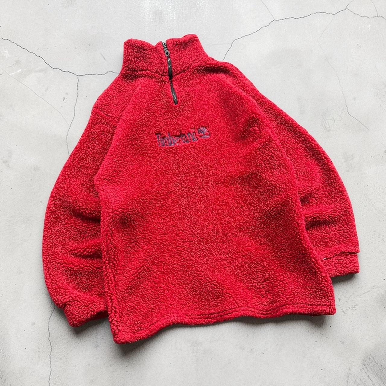 Timberland Vintage Y2K 90s spellout embroidered Sherpa fleece