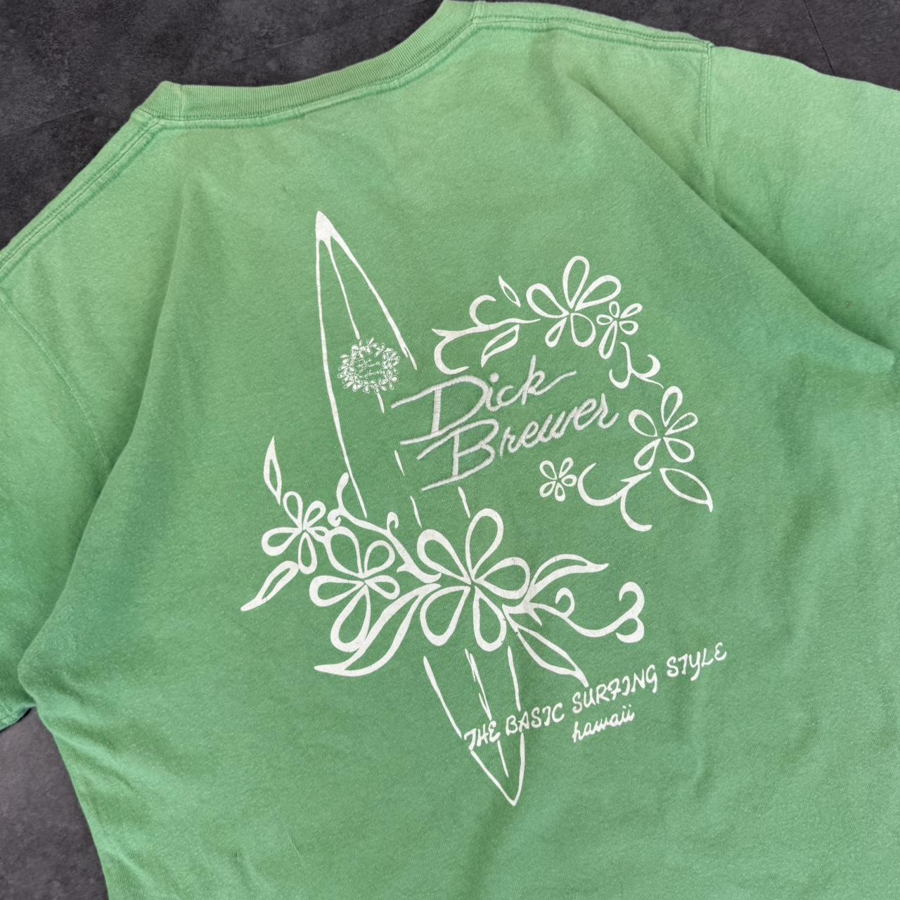 Dick brewes north shore 2000s Print graphic logo surf T shirt