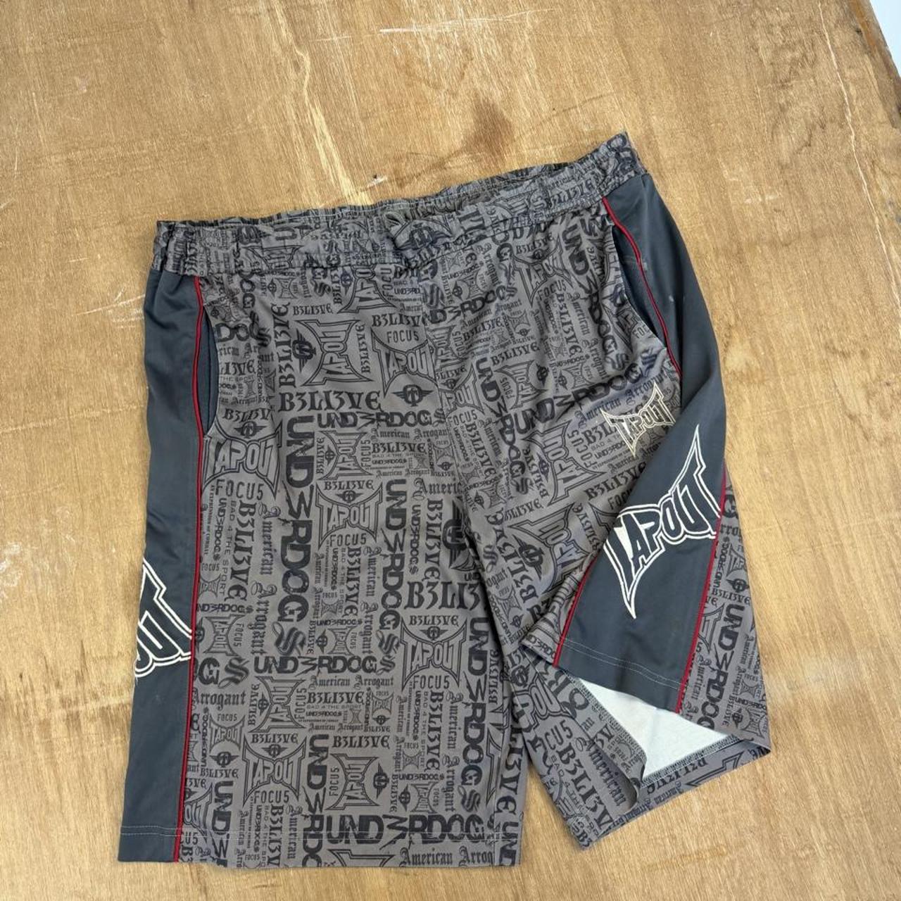 Tapout vintage Y2K mma fighting baggy gym shorts
