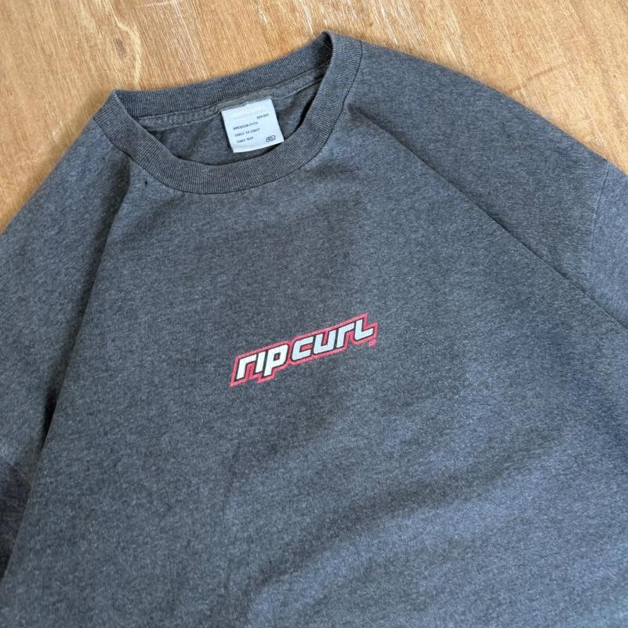 Rip Curl Surfwear grey Y2K long sleeve T-Shirt