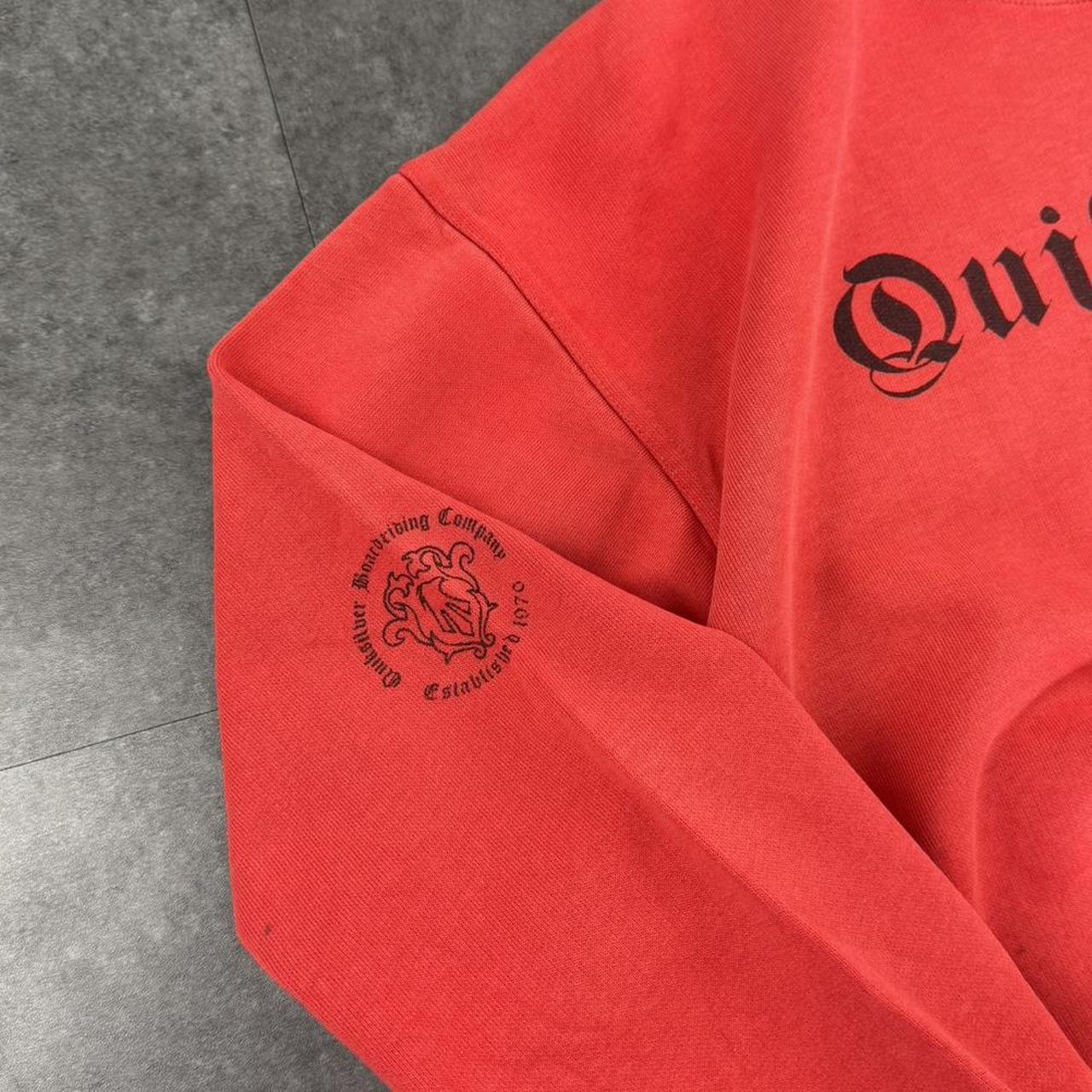 Quiksilver Vintage 2000s old English Surfwear company grunge y2k spellout sweatshirt