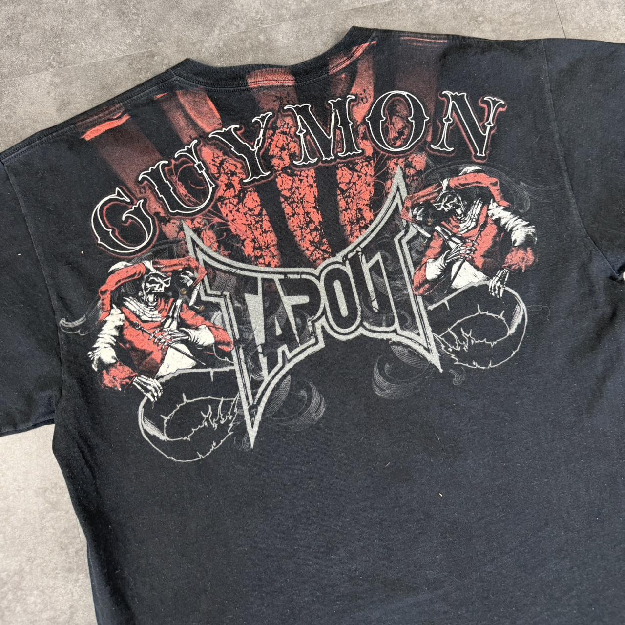 Tapout 2000s skate mma elite affliction Spellout graphic T shirt