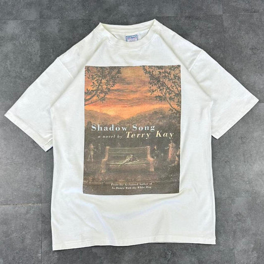 All Sport 2000s Shadow Song Book Print graphic T shirt