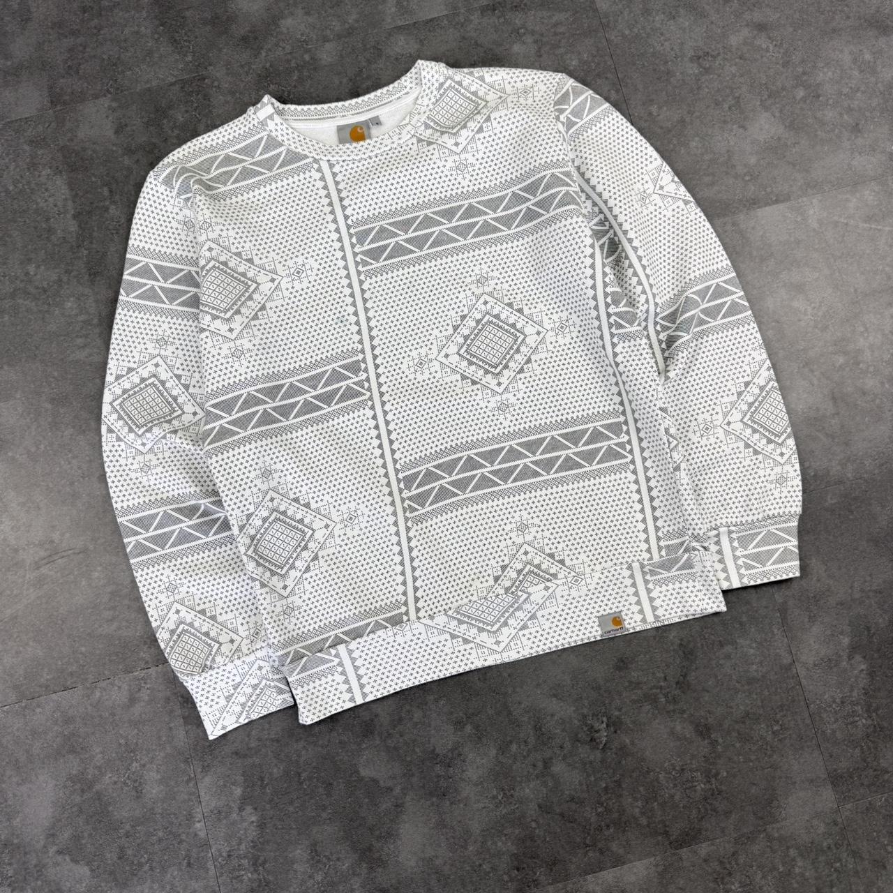 Carhartt 2000s paisley style Y2K 90s workwear sweatshirt