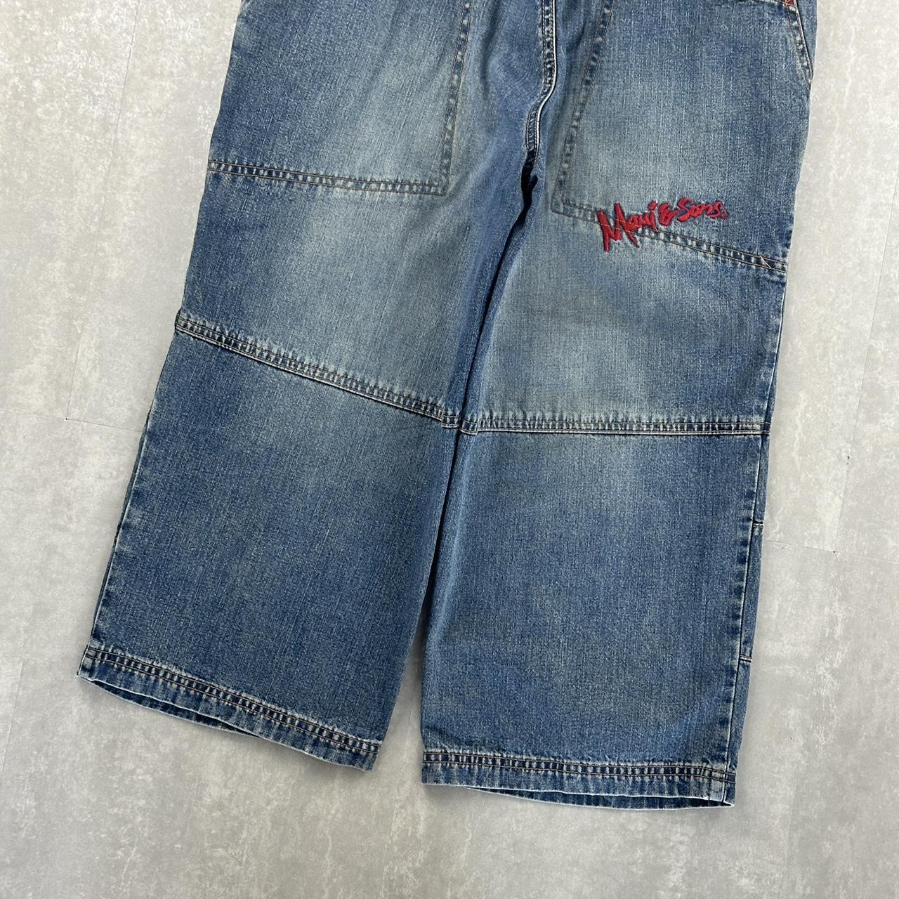 Japanese style 2000s spellout carpenter style jorts