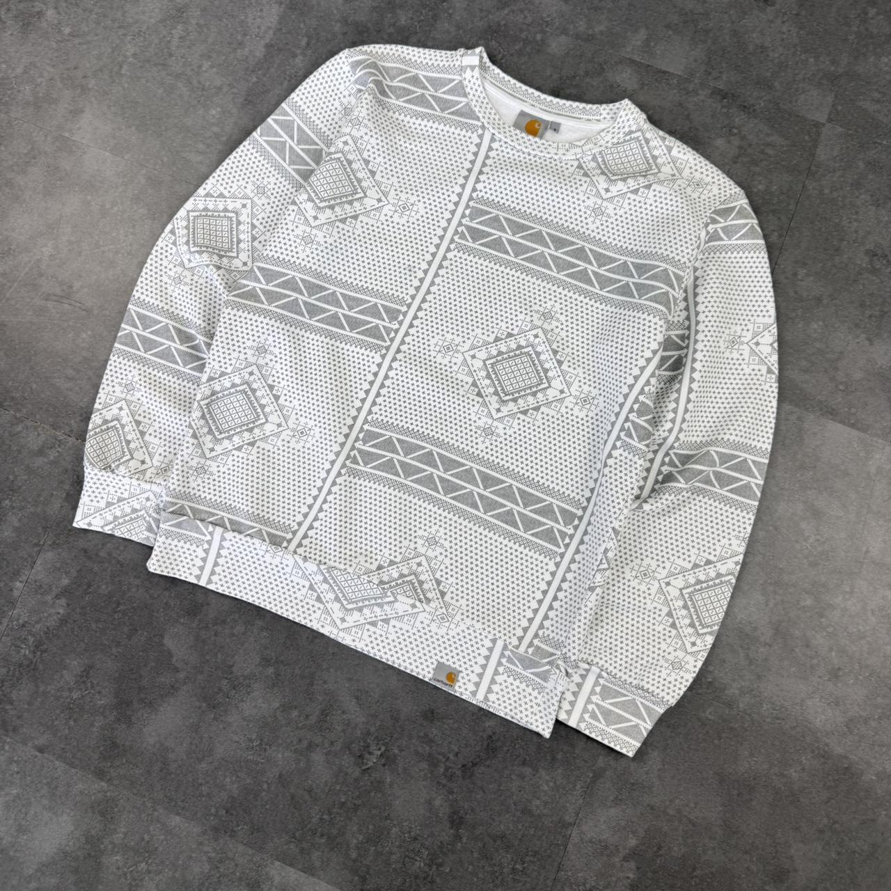 Carhartt 2000s paisley style Y2K 90s workwear sweatshirt