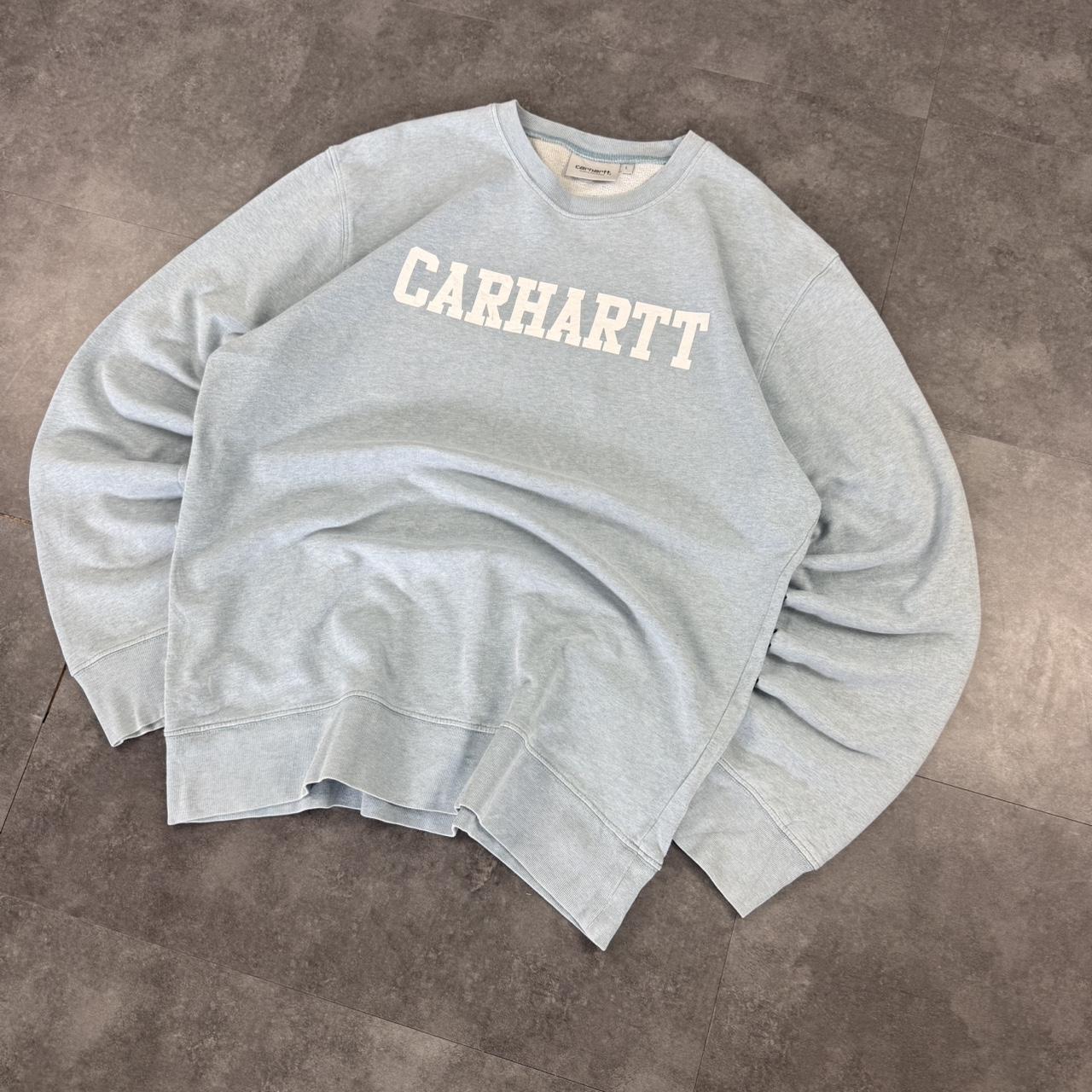 carhartt WIP 2000s Walf knit spellout workwear sweatshirt