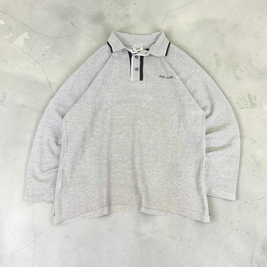 Rip Curl Vintage Y2K Surfwear long sleeve knit polo Shirt