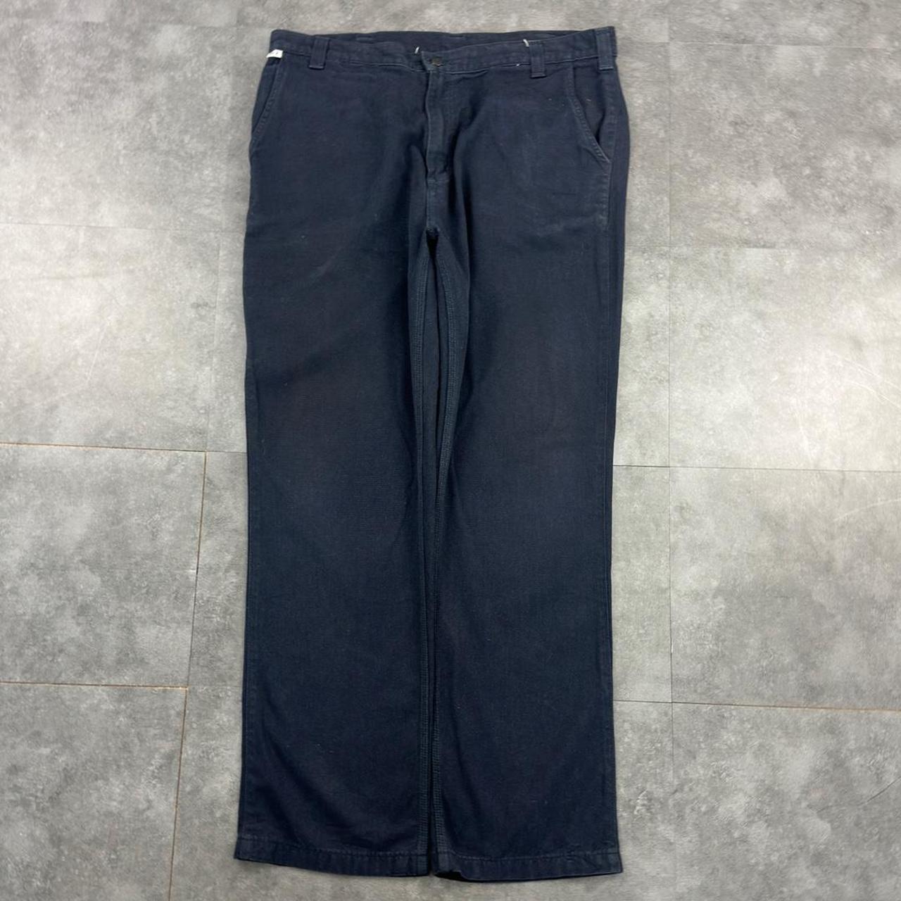 Carhartt 2000s dungaree workwear comfort fit denim cargo trousers