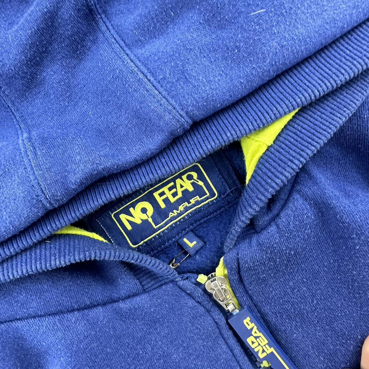 No fear 2000s zip through sweatshirt