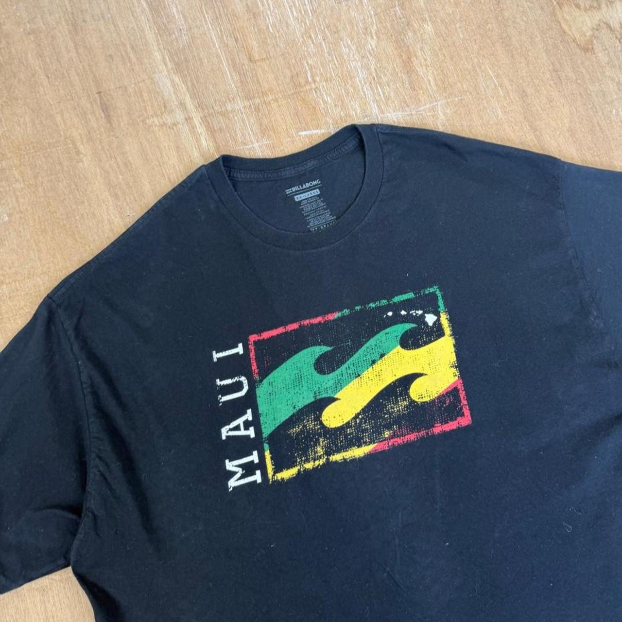 Billabong black Rasta Surfwear Y2K T-Shirt