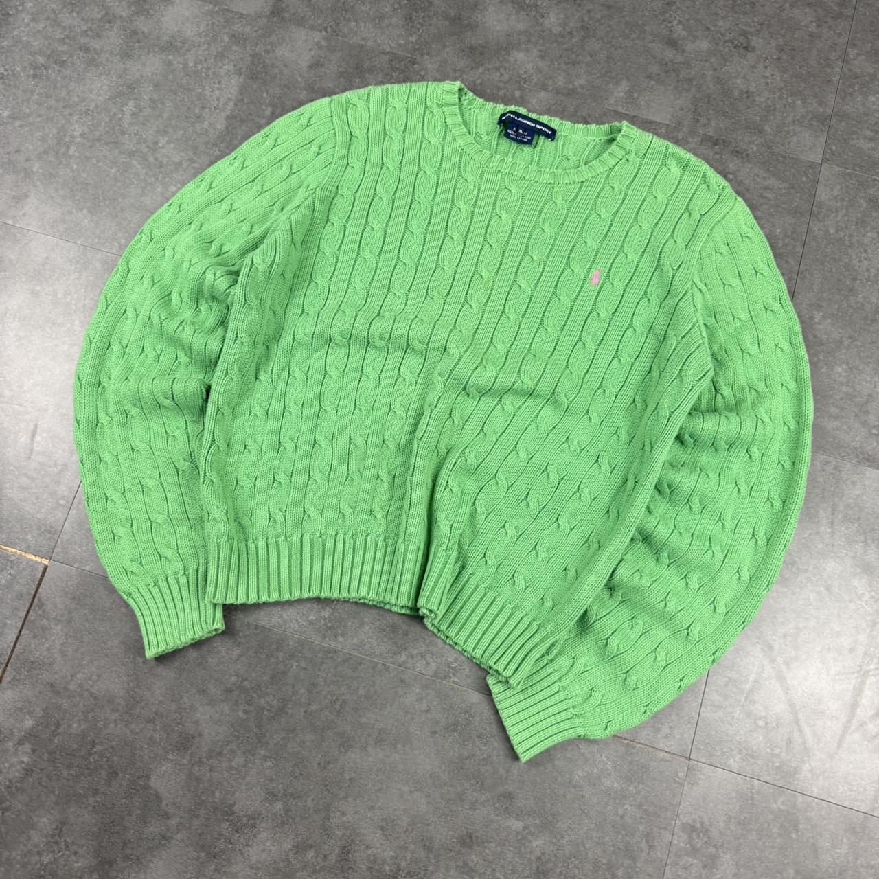 Polo Ralph Lauren 90s chunky cable knit heavyweight jumper