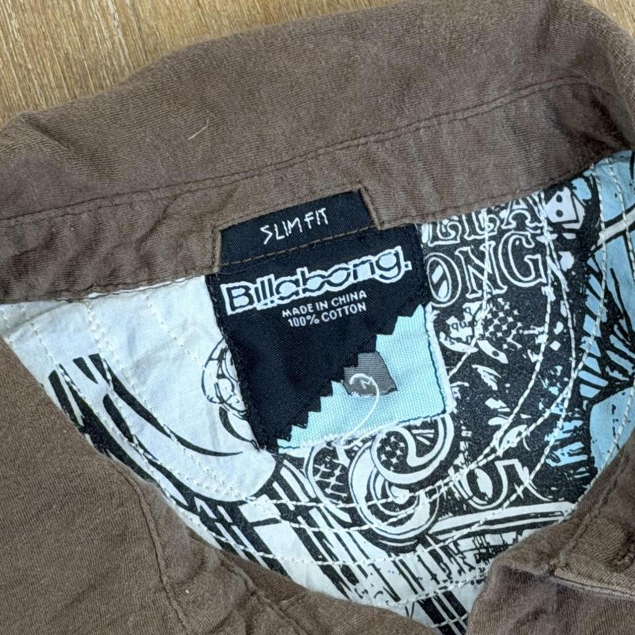 Quiksilver Surfwear brown Y2K Polo Shirt