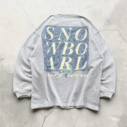 Best Montana Y2K Surfwear big spellout snowboard sweatshirt