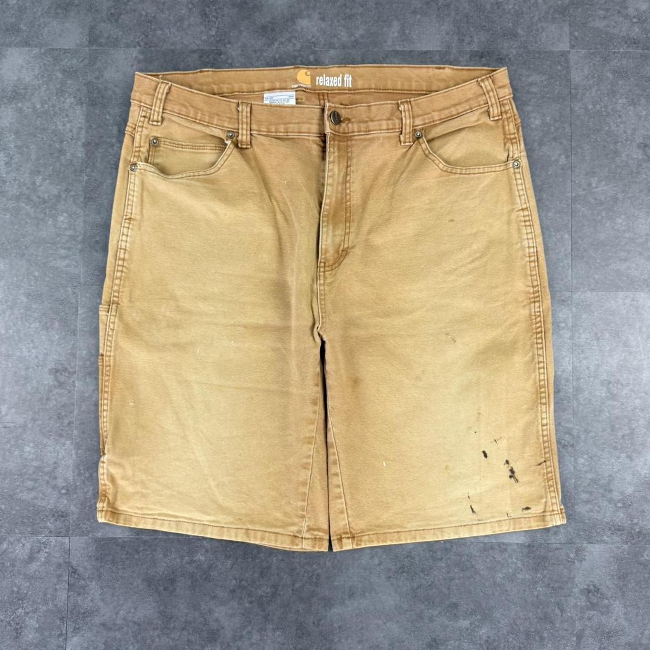 Carhartt 2000s dungaree workwear comfort fit cargo shorts