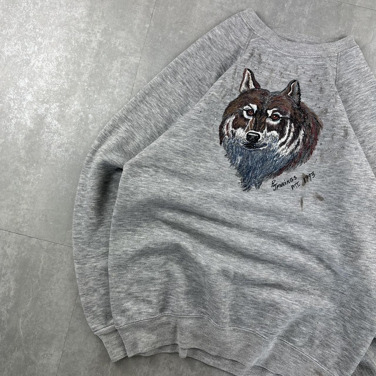 Lee 90s custom painting pullover sweatshirt