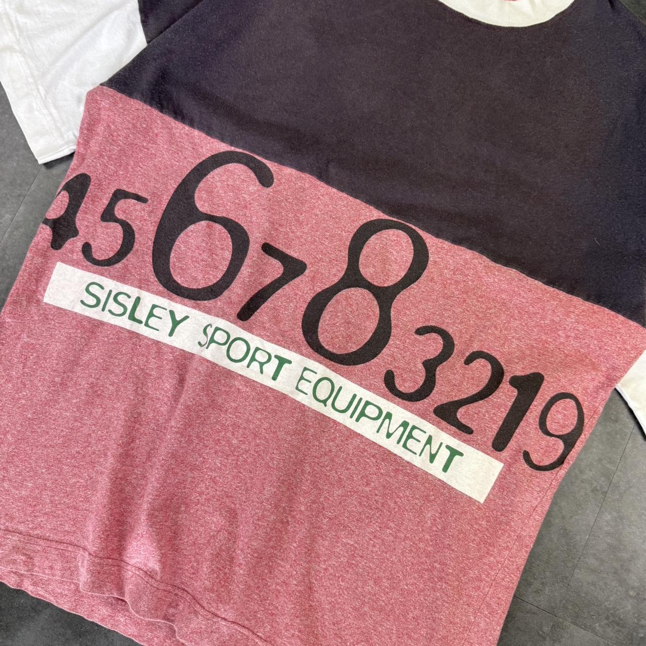 Sisley sports equipment 2000s Surfwear and Snow Print graphic logo streetwear T shirt