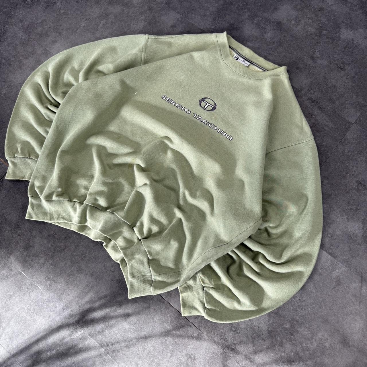 Sergio Tacchini 2000s vintage sportwear big Logo classic embroidered sweatshirt