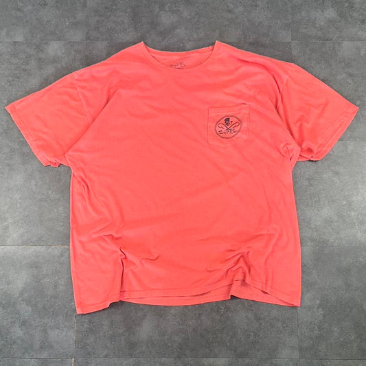 Salt Life T 2000s Print Logo graphic embroidered pocket T shirt