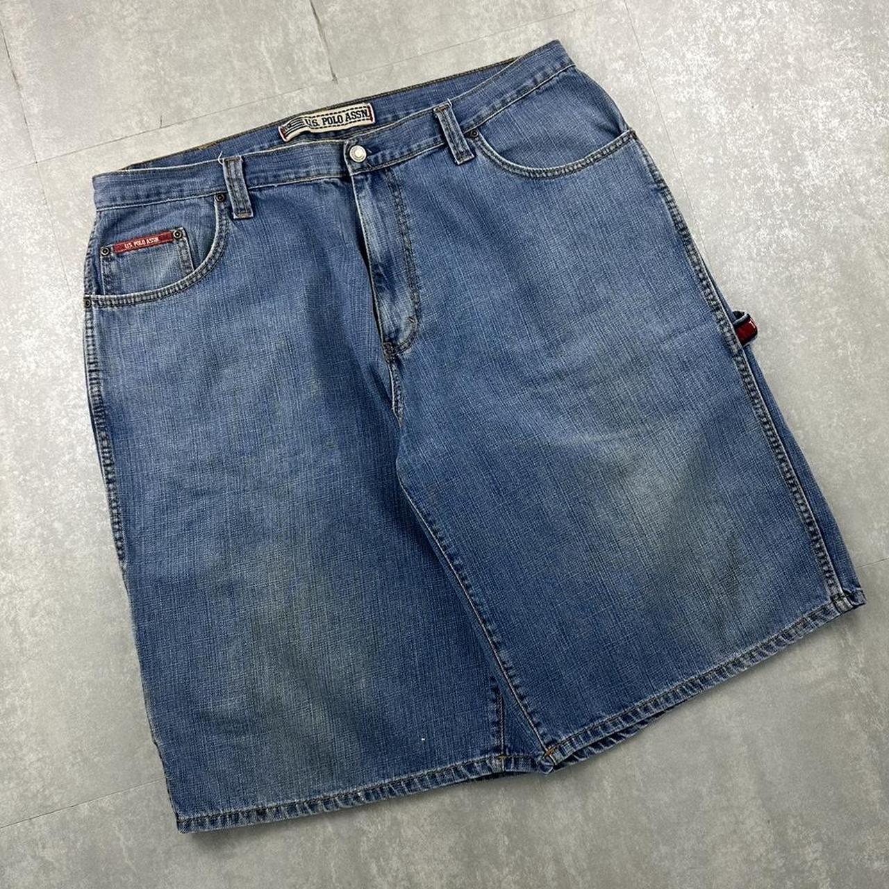 US Polo Assn 2000s spellout carpenter style jorts