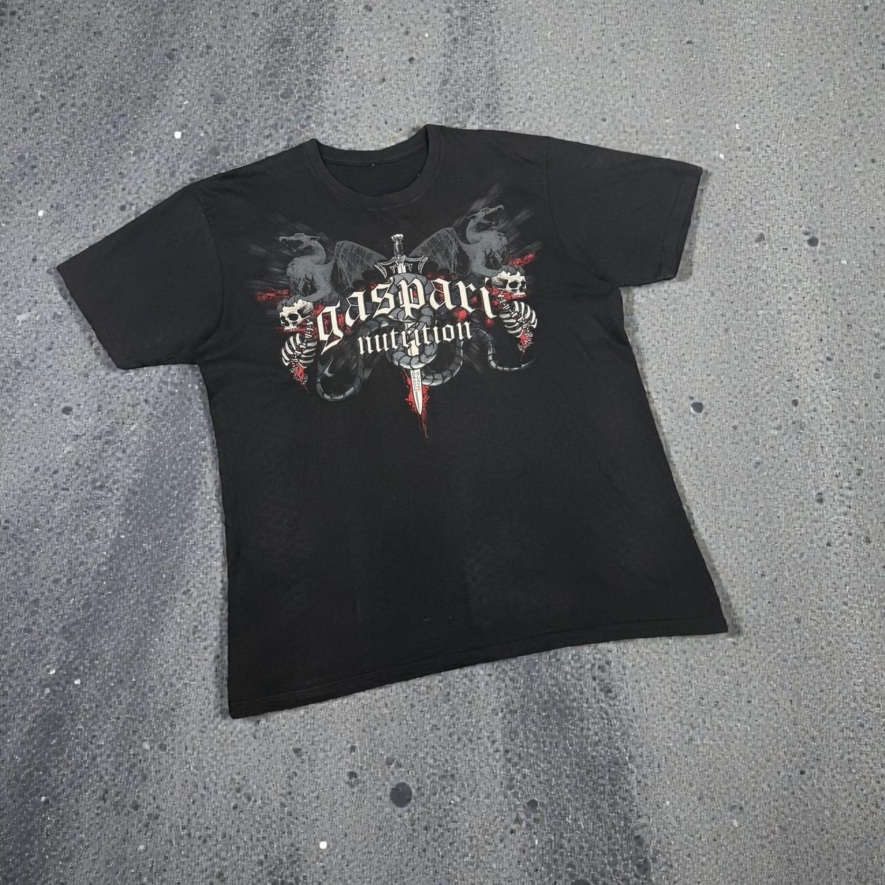 Skeleton skull Vintage Y2K hip hop grunge T Shirt