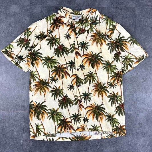 Pacific Legend 2000s vintage 90s Y2K lightweight Summer Hawaiian button down bowling Shirt